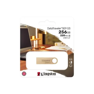 KINGSTON DataTraveler SE9 G3 USB Atmintukas | Gold, 256GB