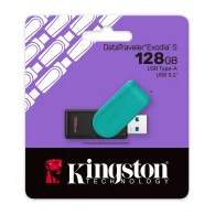 KINGSTON DataTraveler Exodia S USB Atmintukas | Turquoise, 128GB