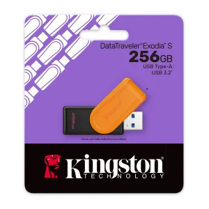 KINGSTON DataTraveler Exodia S USB Atmintukas | Orange, 256GB