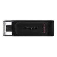 KINGSTON DataTraveler 70 USB Atmintukas | Black, 256GB