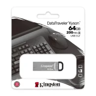 KINGSTON DataTraveler Kyson USB Atmintukas | Silver, 64GB