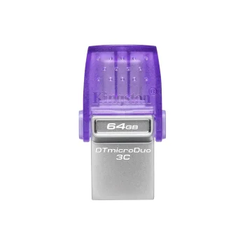 KINGSTON DataTraveler microDuo 3C USB Atmintukas | Purple, 64GB