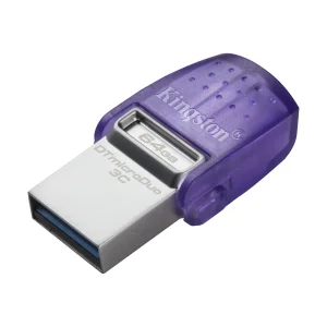KINGSTON DataTraveler microDuo 3C USB Atmintukas | Purple, 64GB