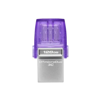 KINGSTON DataTraveler microDuo 3C USB Atmintukas | Purple, 128GB
