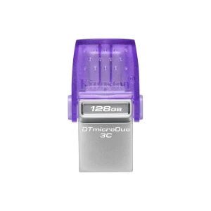 KINGSTON DataTraveler microDuo 3C USB Atmintukas | Purple, 128GB