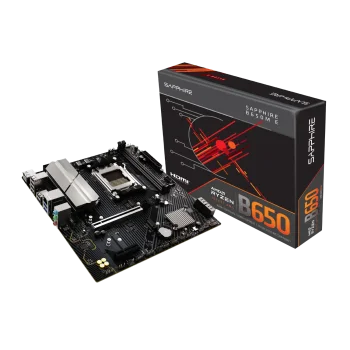 SAPPHIRE B650M-E Pagrindinė Plokštė | mATX, AM5, DDR5