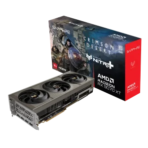 SAPPHIRE NITRO+ RADEON RX 9070 XT GPU Vaizdo Plokštė | 16GB, GDDR6, OC Crimson Desert Edition
