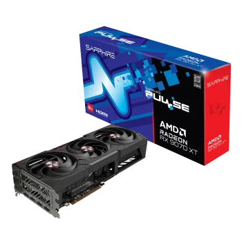 SAPPHIRE PULSE RADEON RX 9070 XT GPU Vaizdo Plokštė | 16GB, GDDR6