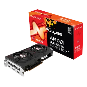 SAPPHIRE PULSE RADEON RX 9060 XT GPU Vaizdo Plokštė | 8GB, GDDR6, OC Edition