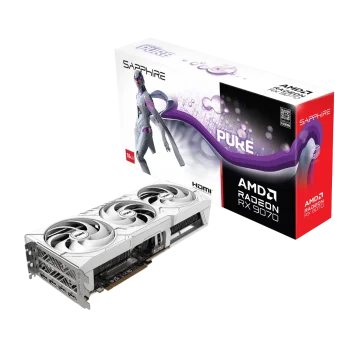 SAPPHIRE PURE RADEON RX 9070 GPU Vaizdo Plokštė | 16GB, GDDR6, OC Edition