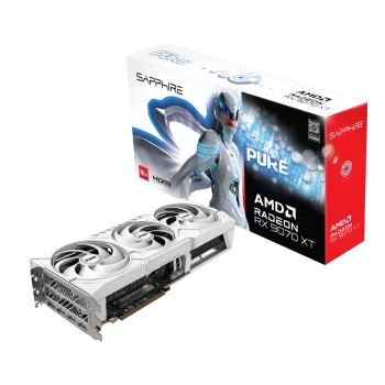SAPPHIRE PURE RADEON RX 9070 XT GPU Vaizdo Plokštė | 16GB, GDDR6, OC Edition