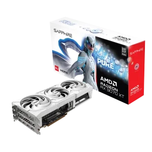 SAPPHIRE PURE RADEON RX 9070 XT GPU Vaizdo Plokštė | 16GB, GDDR6, OC Edition