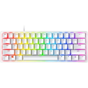 RAZER Huntsman Mini Žaidimų Klaviatūra | Mercury White, Purple Clicky