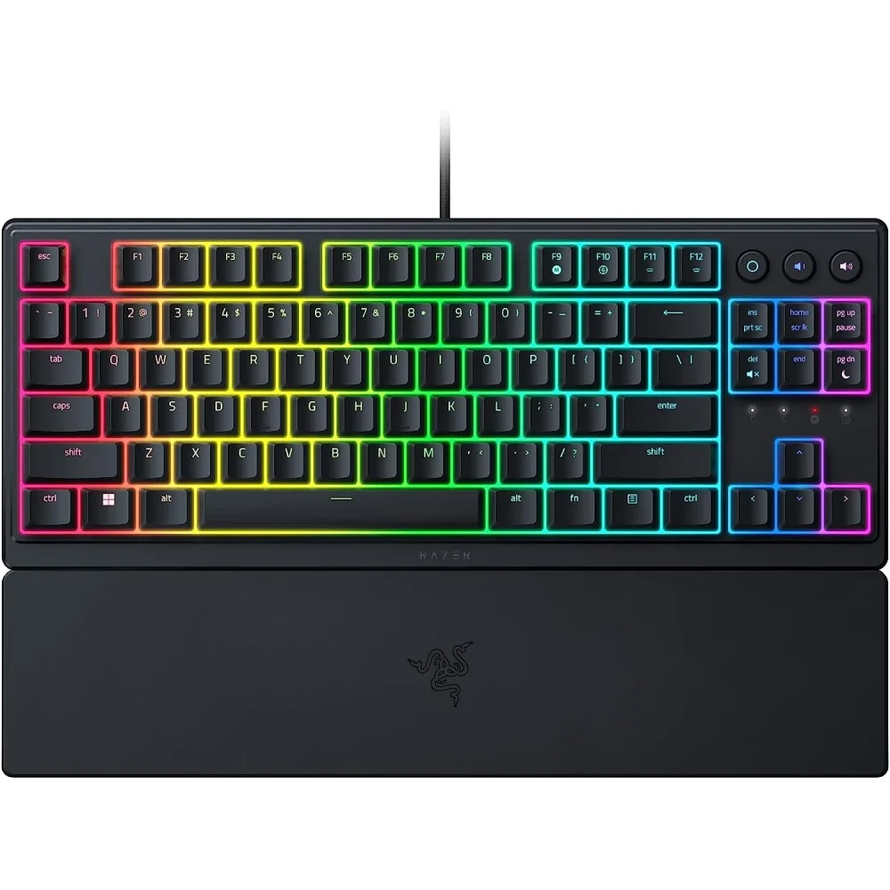 RAZER Ornata V3 Tenkeyless Žaidimų Klaviatūra | Black, Membraninė