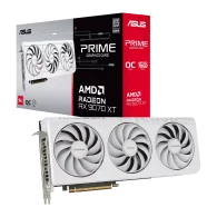 ASUS Prime Radeon RX 9070 XT White GPU Vaizdo Plokštė | 16GB, GDDR6, OC Edition