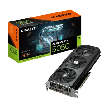 GIGABYTE GeForce RTX 5050 GAMING GPU Vaizdo Plokštė | 8GB, GDDR6, OC Edition