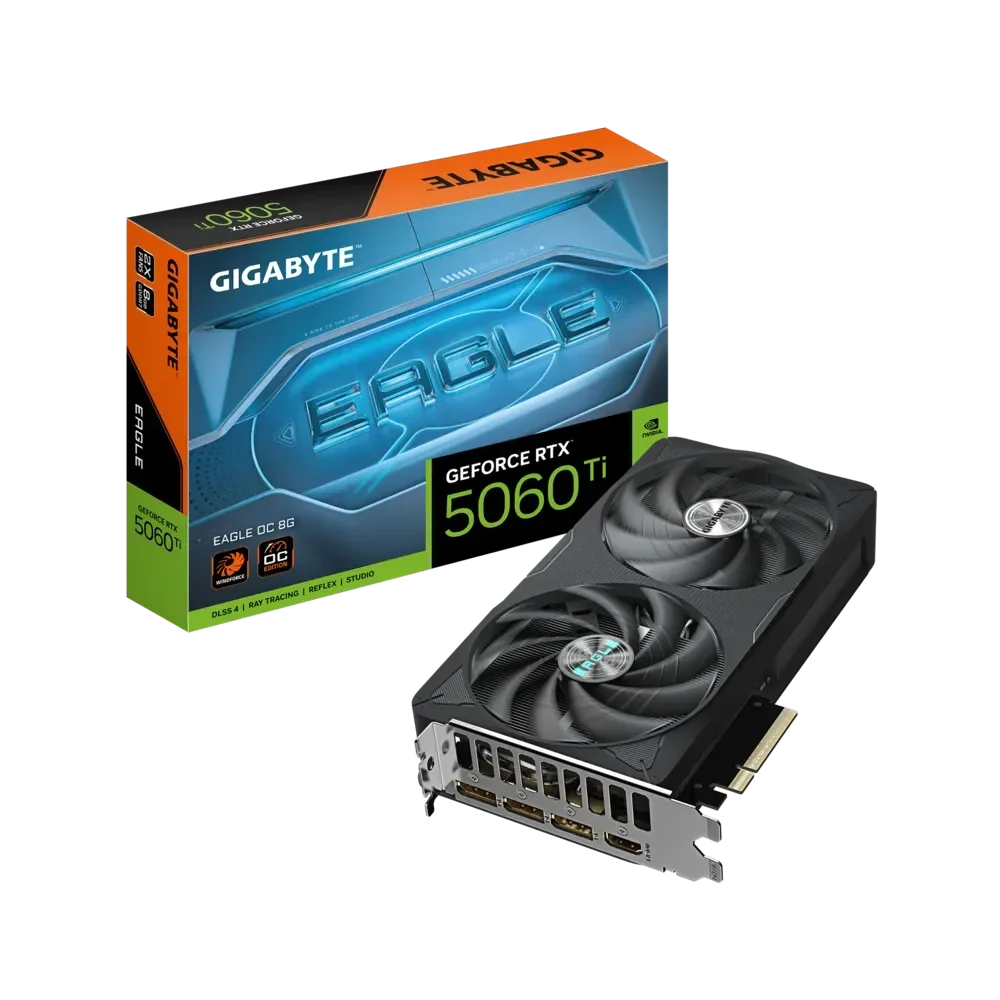 GIGABYTE GeForce RTX 5060 Ti EAGLE GPU Vaizdo Plokštė | 8GB, GDDR7, OC Edition