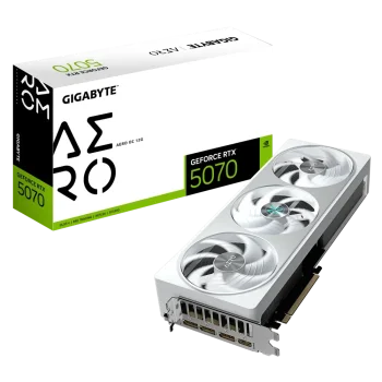 GIGABYTE GeForce RTX 5070 AERO GPU Vaizdo Plokštė | 12GB, GDDR7, OC Edition