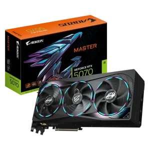 GIGABYTE GeForce RTX 5070 AORUS MASTER GPU Vaizdo Plokštė | 12GB, GDDR7