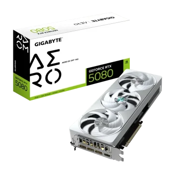 GIGABYTE GeForce RTX 5080 AERO SFF GPU Vaizdo Plokštė | 16GB, GDDR7, OC Edition