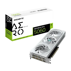 GIGABYTE GeForce RTX 5060 AERO GPU Vaizdo Plokštė | 8GB, GDDR7, OC Edition