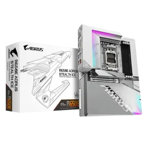 GIGABYTE B650E AORUS STEALTH ICE Pagrindinė Plokštė | ATX, AM5, DDR5