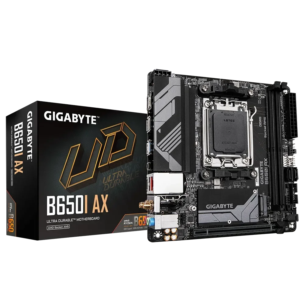 GIGABYTE B650I AX Pagrindinė Plokštė | ITX, AM5, DDR5