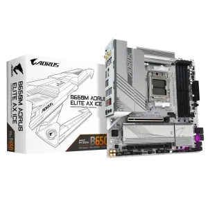 GIGABYTE B650M AORUS ELITE AX ICE Pagrindinė Plokštė | mATX, AM5, DDR5
