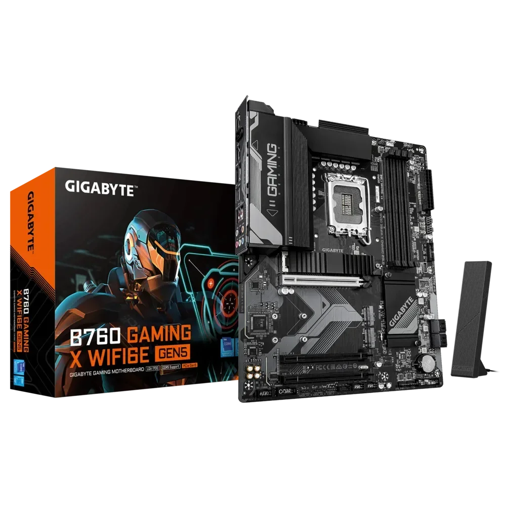 GIGABYTE B760 GAMING X WIFI6E GEN5 Pagrindinė Plokštė | ATX, LGA1700, DDR5