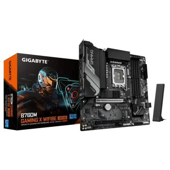 GIGABYTE B760M GAMING X WIFI6E GEN5 Pagrindinė Plokštė | mATX, LGA1700, DDR5