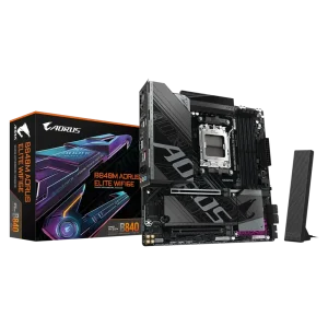 GIGABYTE B840M AORUS ELITE WIFI6E Pagrindinė Plokštė | mATX, AM5, DDR5