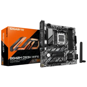 GIGABYTE B840M DS3H WIFI6 Pagrindinė Plokštė | mATX, AM5, DDR5