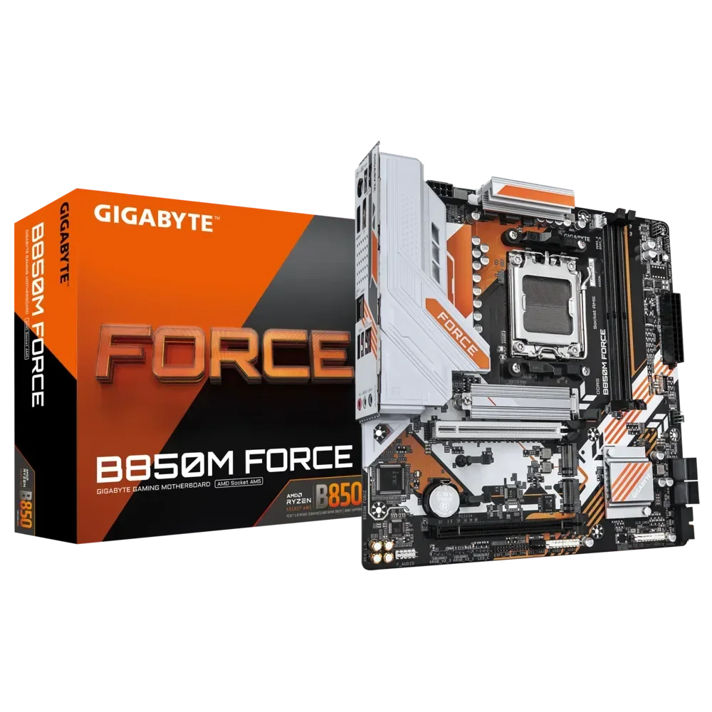 GIGABYTE B850M FORCE Pagrindinė Plokštė | mATX, AM5, DDR5