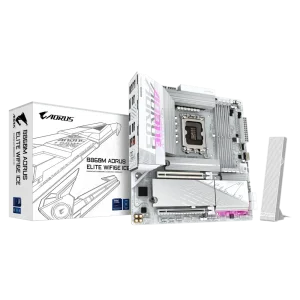 GIGABYTE B860M AORUS ELITE WIFI6E ICE Pagrindinė Plokštė | mATX, LGA1851, DDR5