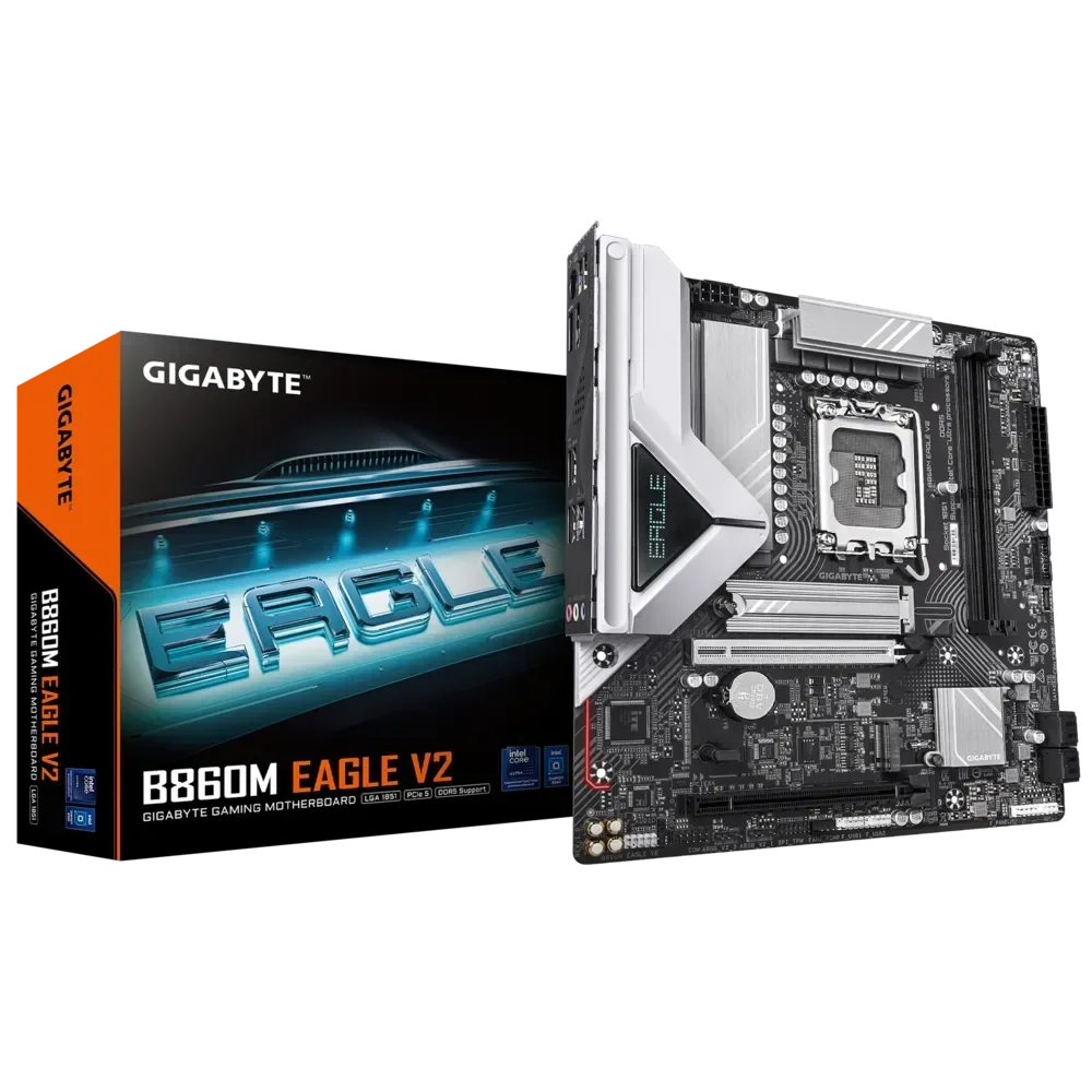 GIGABYTE B860M EAGLE V2 Pagrindinė Plokštė | mATX, LGA1851, DDR5