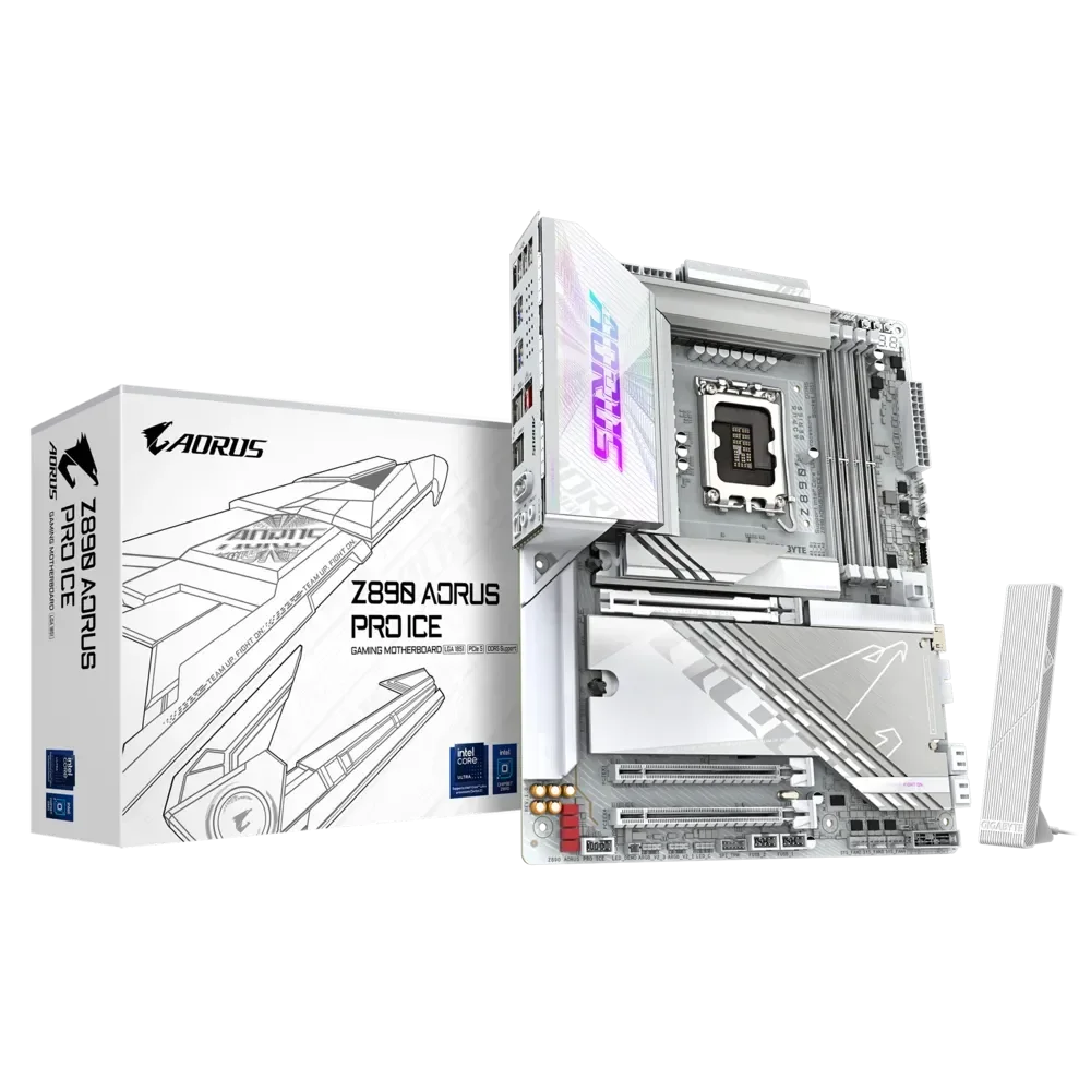 GIGABYTE Z890 AORUS PRO ICE Pagrindinė Plokštė | ATX, LGA1851, DDR5