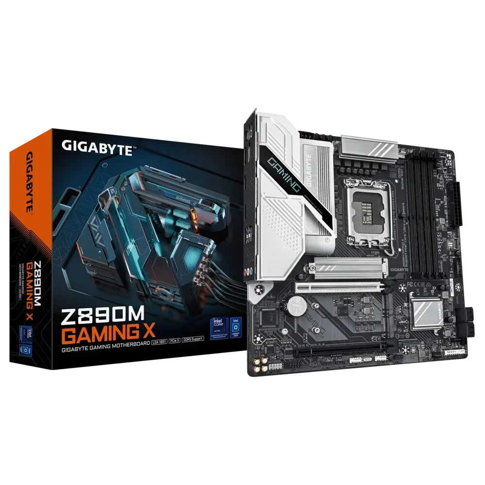 GIGABYTE Z890M GAMING X Pagrindinė Plokštė | mATX, LGA1851, DDR5