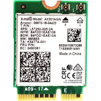 INTEL Wi-Fi 6 AX201 PCIe Adapteris