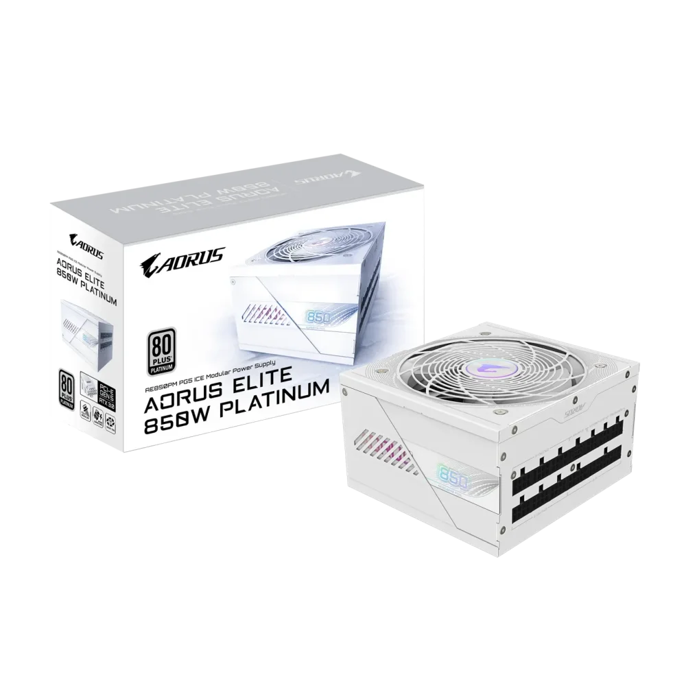 GIGABYTE AORUS ELITE P850W PG5 ICE PSU Maitinimo Blokas | 850W, 80 Plus Platinum