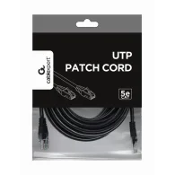 CABLEXPERT CAT5e UTP Patch cord Kabelis | Black, 5 m