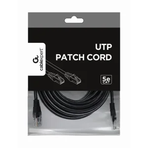 CABLEXPERT CAT5e UTP Patch cord Kabelis | Black, 5 m