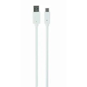 CABLEXPERT USB 3.0 AM to Type-C cable (AM/CM) Kabelis | White, 3 m