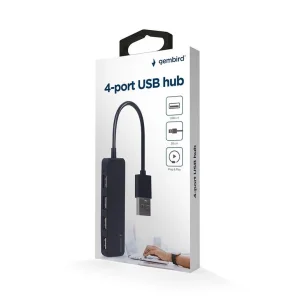 GEMBIRD 4-port USB Hub Šakotuvas | Black