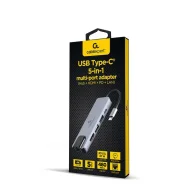CABLEXPERT USB Type-C 5-in-1 multi-port adapter (Hub + HDMI + PD + LAN) USB Šakotuvas