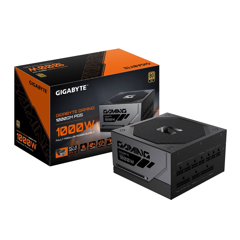 GIGABYTE 1000GM PG5 PSU Maitinimo Blokas | 1000W, 80 Plus Gold