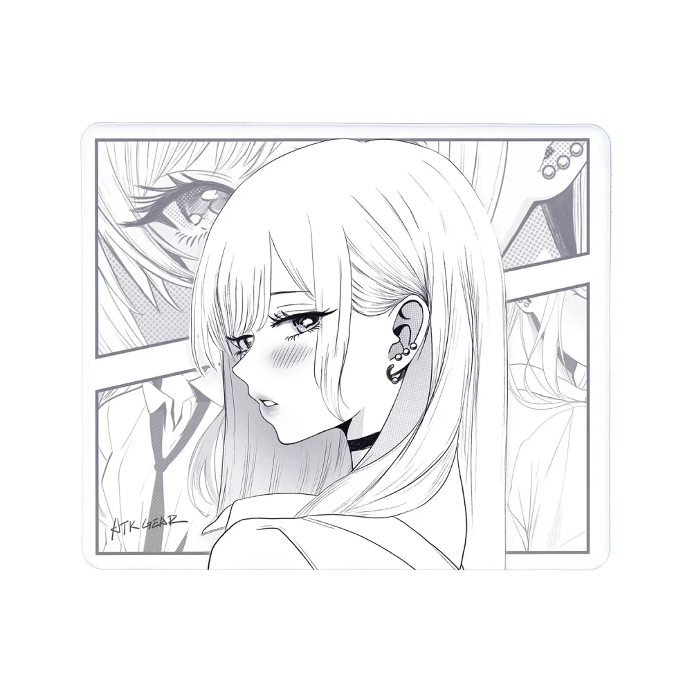 ATK Reverie Pelės Kilimėlis | XL, White Black