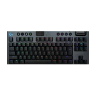 LOGITECH G915 TKL LIGHTSPEED Wireless Belaidė Žaidimų Klaviatūra | Black, Tactile GL Brown