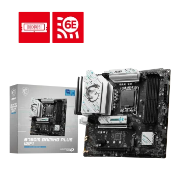 MSI B760M GAMING PLUS WIFI Pagrindinė Plokštė | mATX, LGA1700, DDR5