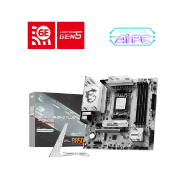 MSI B850M GAMING PLUS WIFI6E Pagrindinė Plokštė | mATX, AM5, DDR5