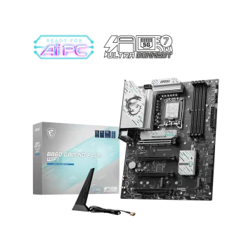 MSI B860 GAMING PLUS WIFI Pagrindinė Plokštė | ATX, LGA1851, DDR5